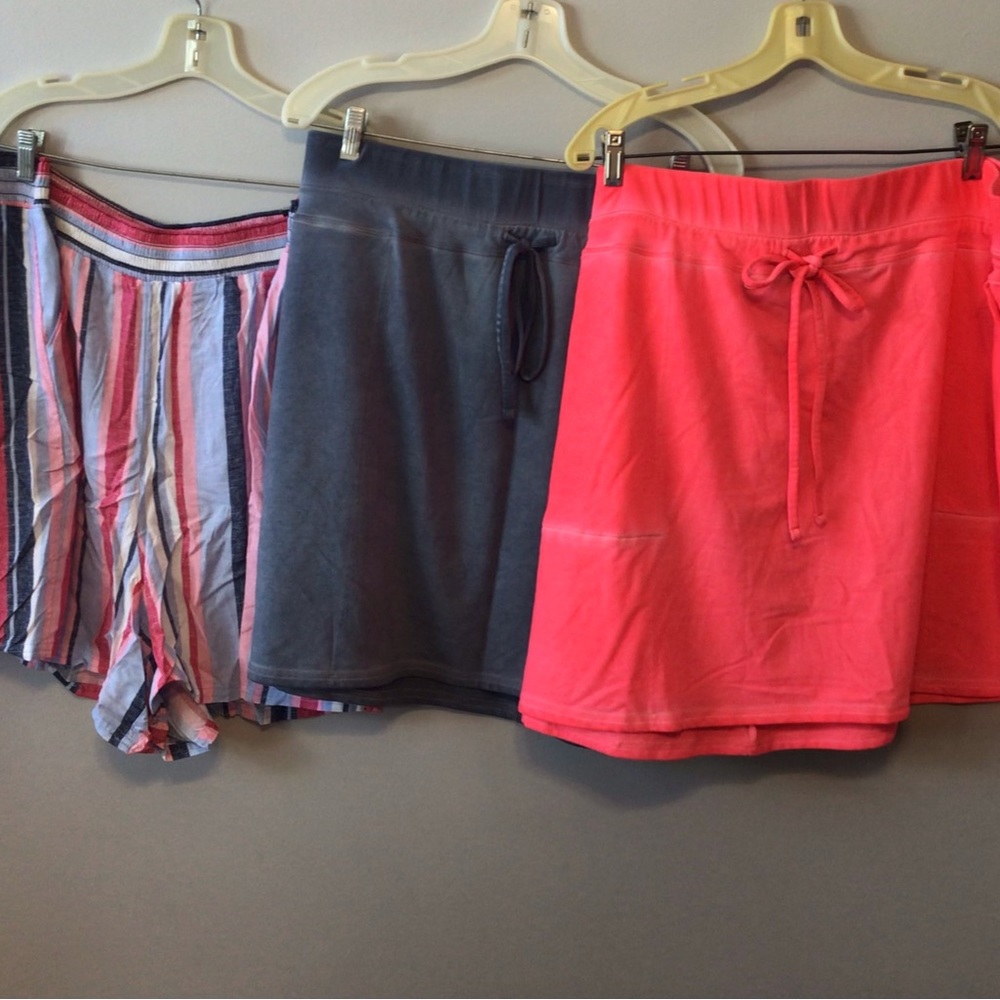 2 skirts and a pr shorts all sz 26/28 Lane Bryant all with tags
